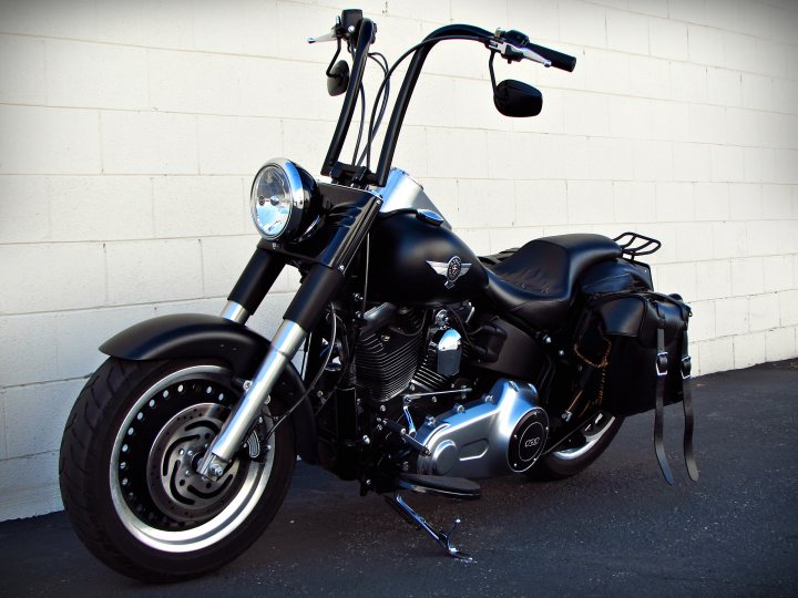 harley davidson fatboy with ape hangers for sale