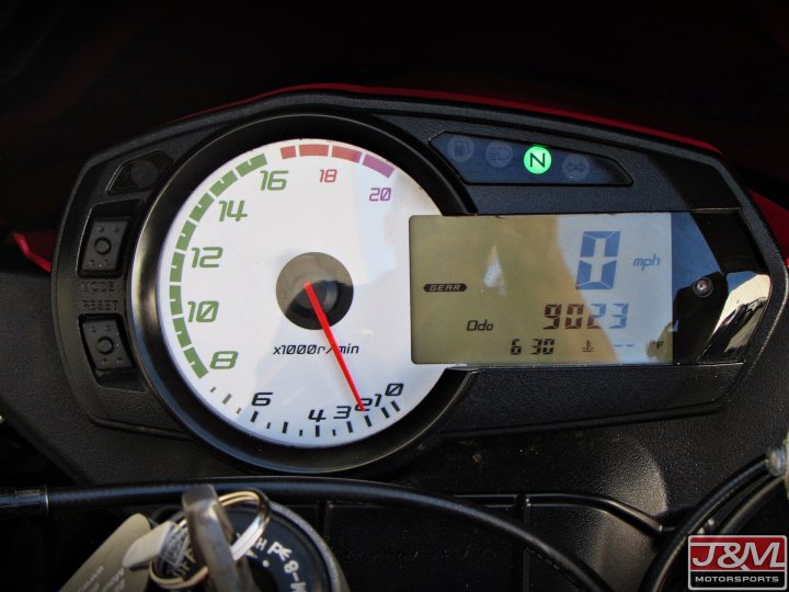 2009 Kawasaki Ninja ZX6R instrument gauge cluster tachometer 9,899 Miles  #61423
