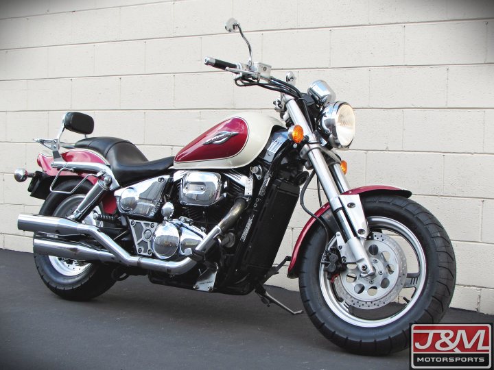Amortiguadores Traseros Cortos Cromados 10.5" Para Suzuki VZ800 Marauder - Estilo Custom